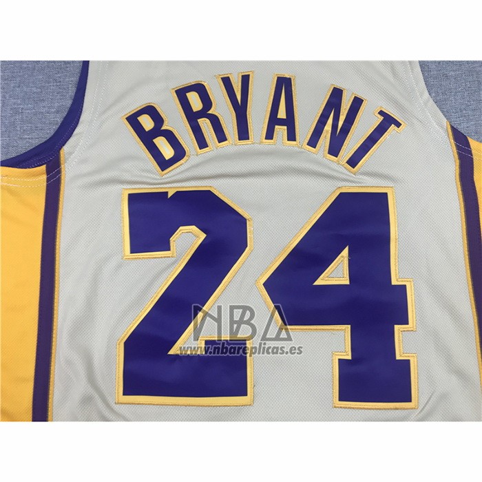 Camiseta Los Angeles Lakers Kobe Bryant NO 24 Hardwood Classics 2008-2009 Blanco